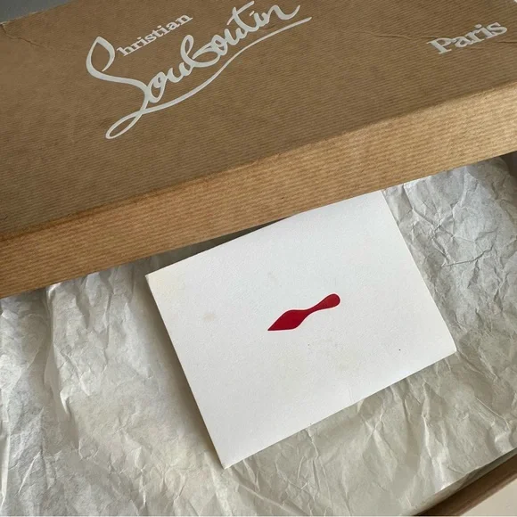 Christian Louboutin Rivierina 100 Patent Specchio Pointed Toe Ankle Straps Heels - Picture 9 of 12